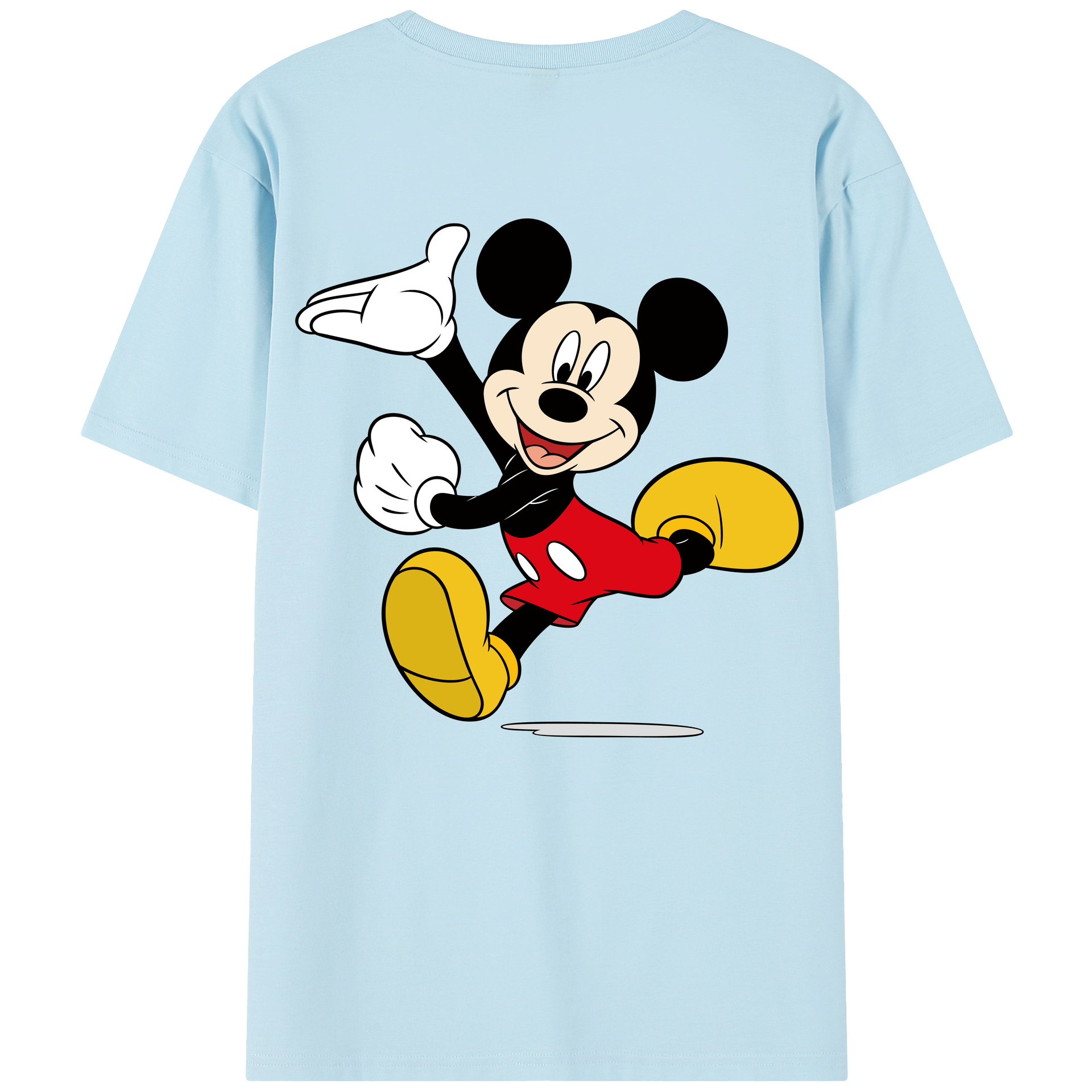 （画像用） ミッキーマウス Mickey Mouse 綿100％半袖Tシャツ（背面プリント）